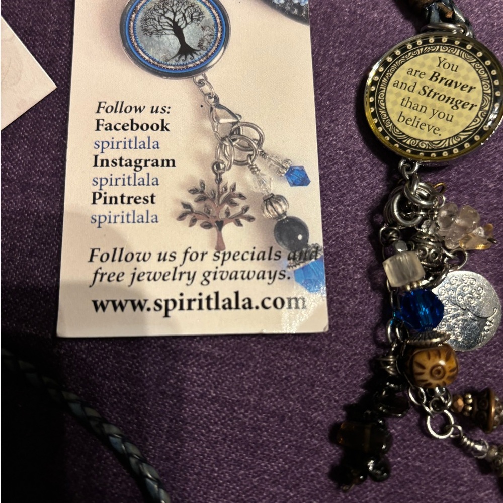 Spirit Lala Art Jewelry Tree of Life Charm Necklace with Earrings